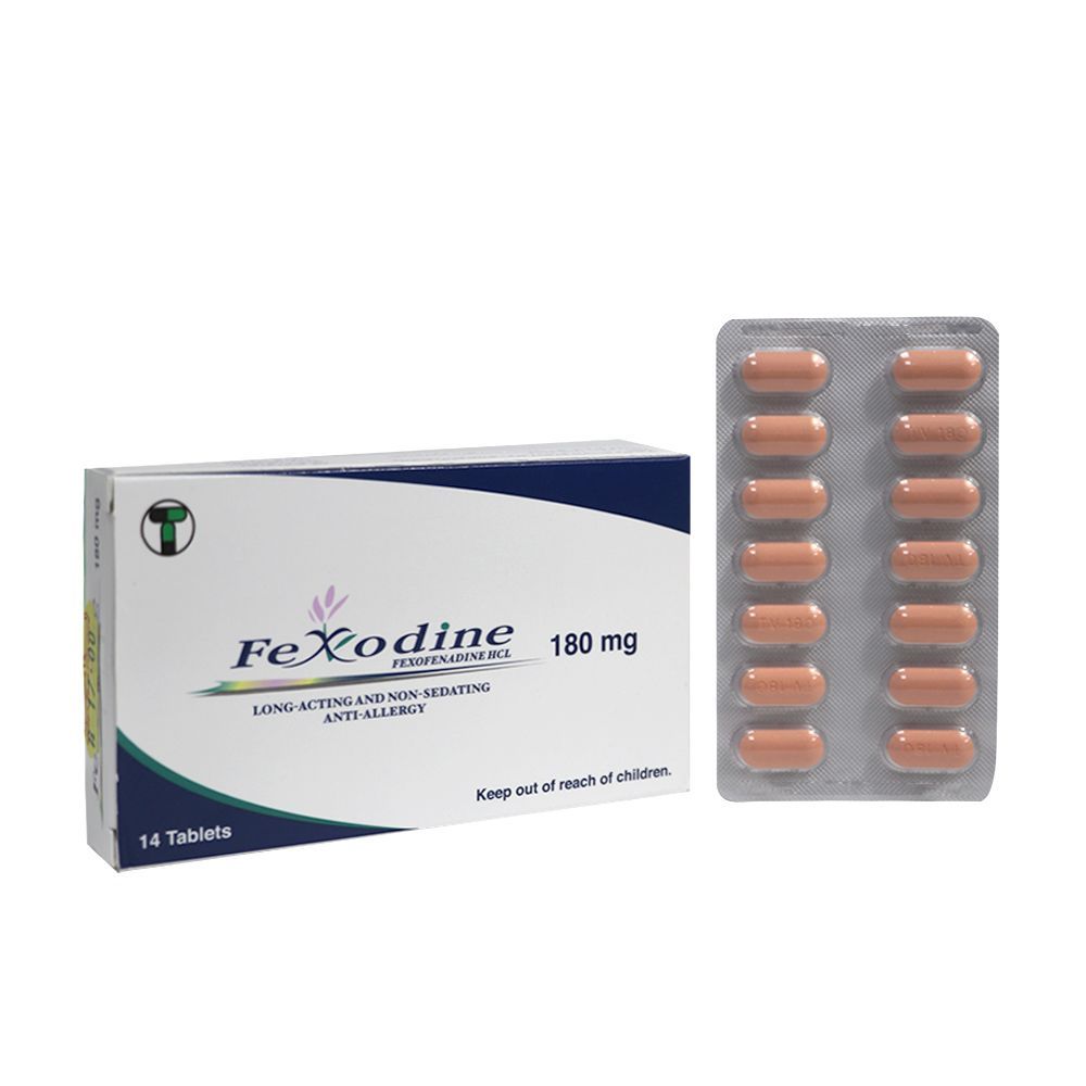 Fexodine 180 mg Tablets 14&#039;s