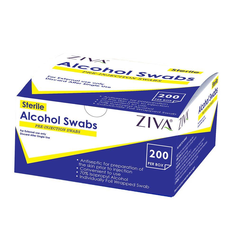 ZIVA Sterile Alcohol Swabs 200&#039;s