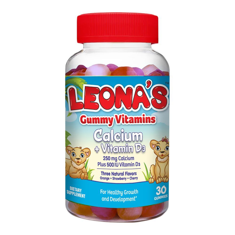 Leona&#039;s Calcium + Vitamin D3 Gummies 30&#039;s