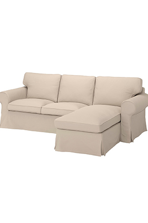 Fabric sofas with chaise longues