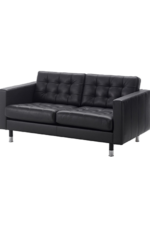 Leather/coated fabric two-seat sofas