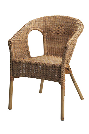 Rattan armchairs