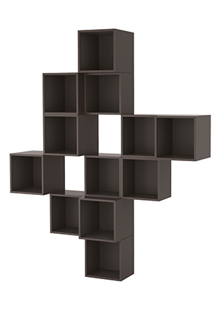 Cube wall shelves