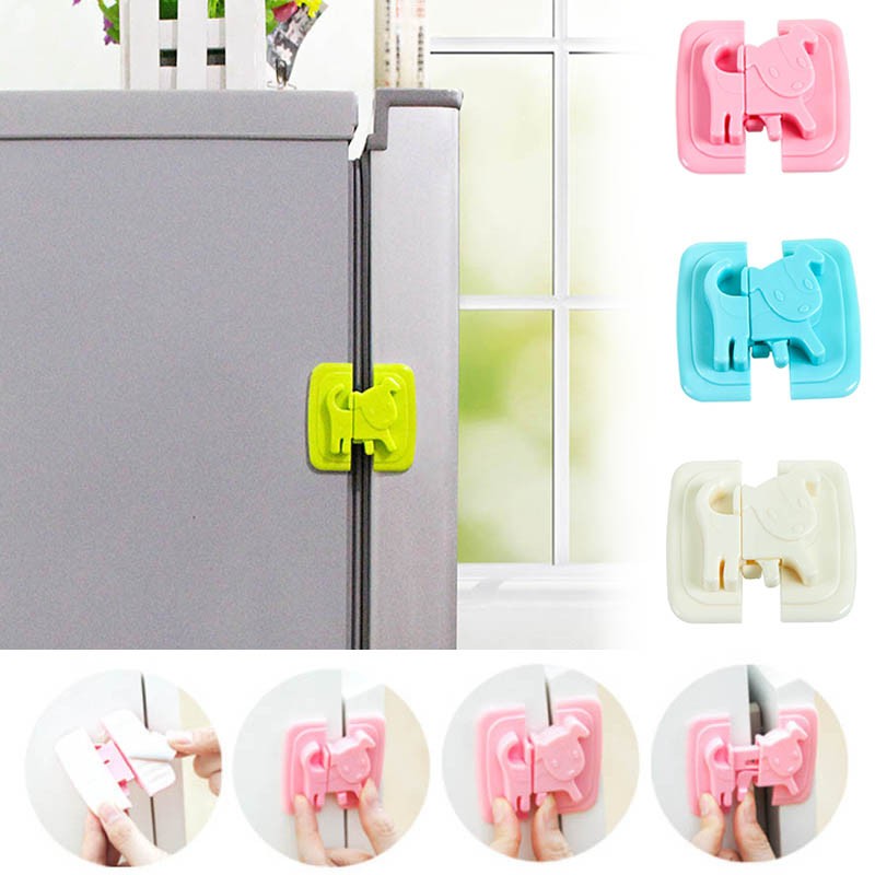 Child Baby Safety Protection Lock Refrigerator Cabinet Door Lock Portable Refrigerator Freezer Locks Multifunctional Drawer Door Safety