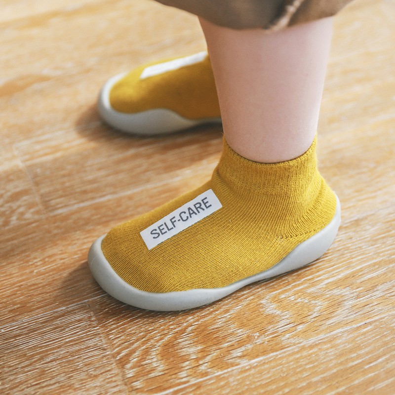 Unisex Baby Shoes First Shoes Baby Walkers Toddler First Walker Baby Girl Kids Soft Rubber Sole Baby Shoes Knit Socks Anti-slip