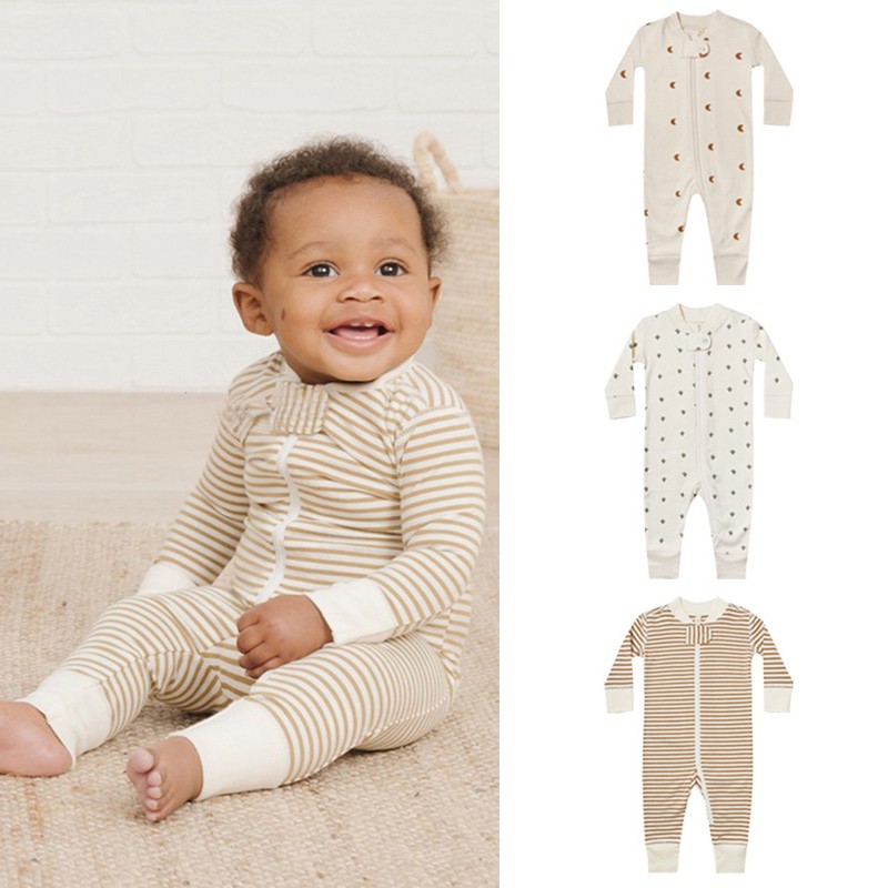 Autumn children's long-sleeved print jumpsuit for infants, boys and girls, new fashion children's clothing