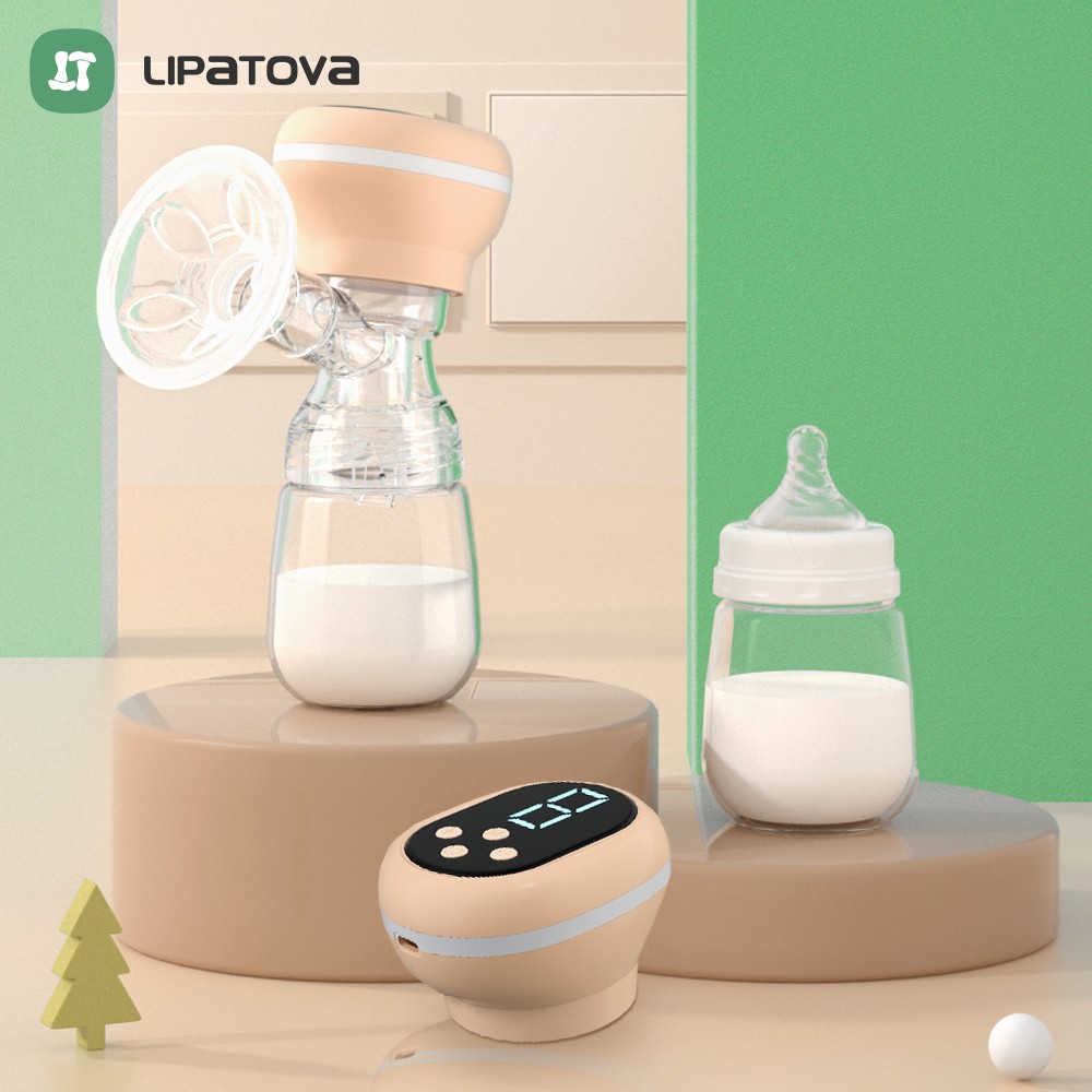 Electronic Breast Pump Integrated Milk Pump Portable Easy Convenient Charged Small Size Postpartum Supplies No BPA