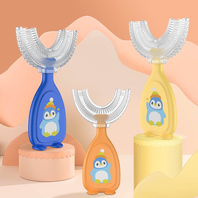 Baby Toothbrush Children Dental Oral Care Cleaning Brush Soft Silicone Teeth Baby New Born Baby Products 2-12Y