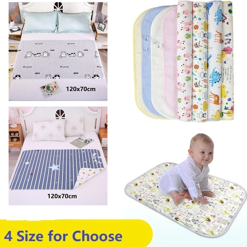 120x70cm Newborn Baby Portable Waterproof Changing Mat Infant Toddler Paper Changing Mat Castle Disposable Diaper Night Nappy Pad