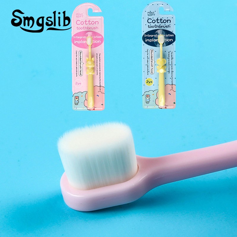 0-3 years old children soft toothbrush children cartoon handle toothbrush oral care children's healthy toothbrush