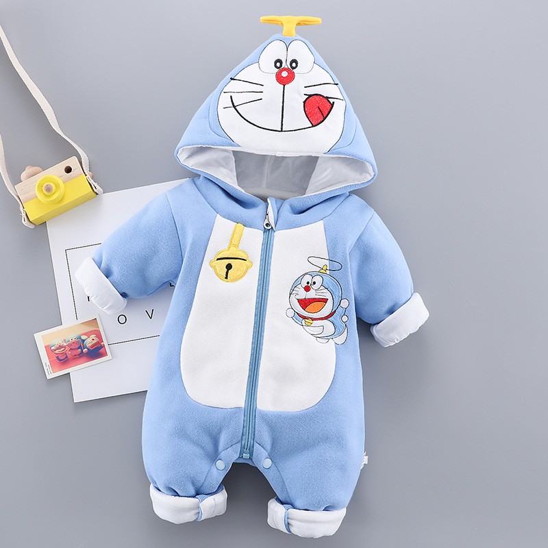 Baby one piece clothes cute warm newborn suit boy baby one piece clothes new style for out in autumn and winter