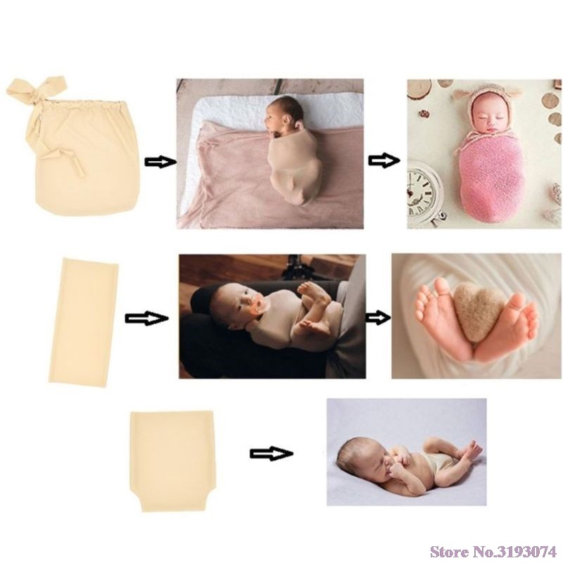 Skin Soft Wrap Bag Wrap Friends Diaper Cover Newborn Birth Photography Assistant Props Newborn Photo Shoot 2019