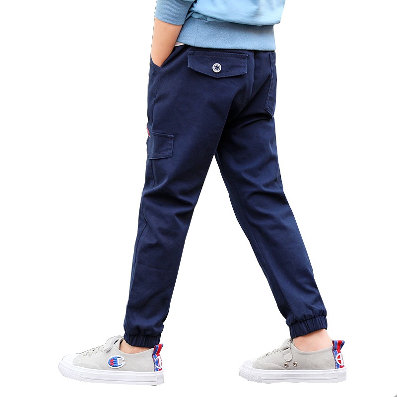 Boys Pants 2022 Autumn Cotton Long Kids 3 5 10 14 Years Children Pants New Style High Quality Pantalones Causal Cargo Pants