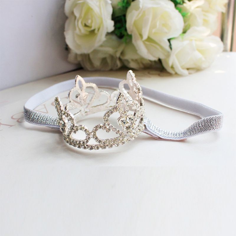 Baby Girls Princess Tiara Rhinestone Tiara Newborn Photography Accessories