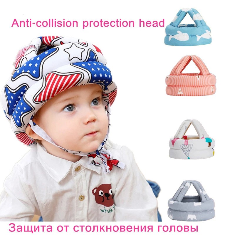 JIYAN Baby Safety Helmet Head Protection Baby Headwear Anti-Fall Cushion Children Learn To Walk Crash Hat