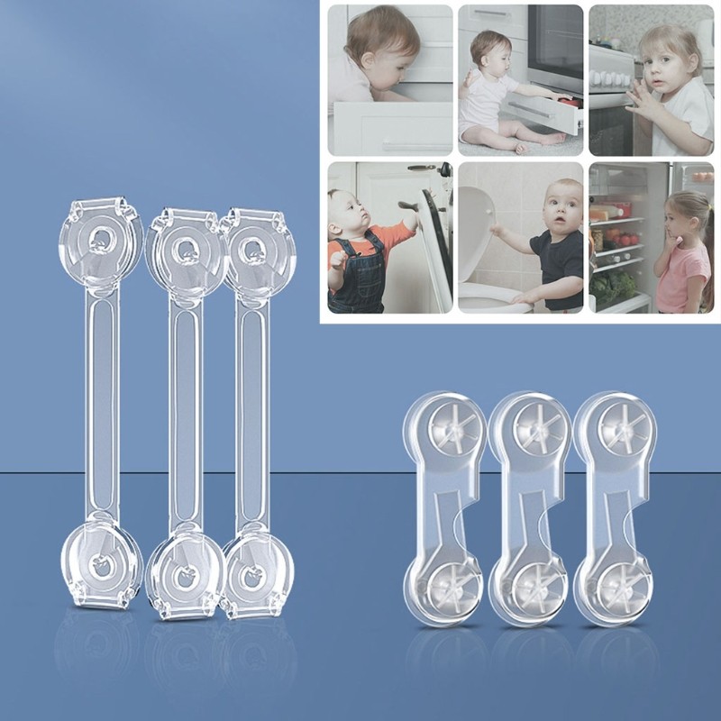 5/10 Child Safety Cabinet Lock Baby Anti-theft Protector To Prevent Children From Opening The Door At Will Safety Plastic