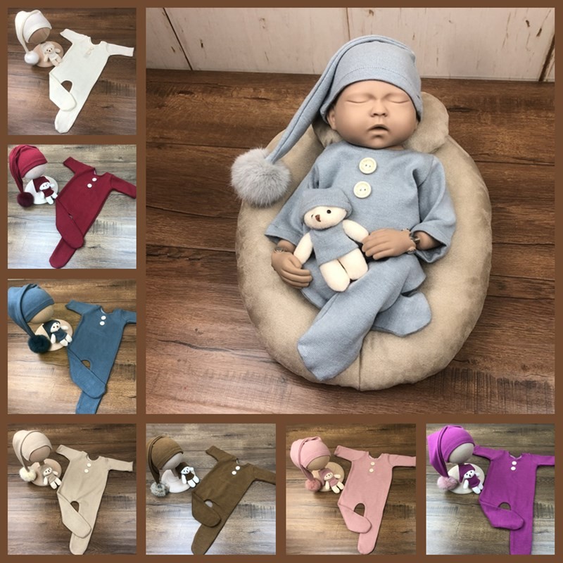 Newborn photography theme baby clothes 0-1 months male and female baby photo supplies hats clothes toys