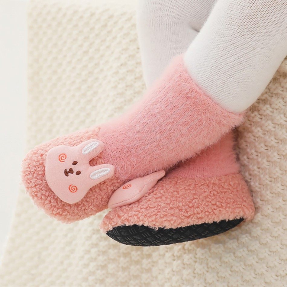 2021 Christmas Baby Shoes Winter Warm Newborn Toddler Shoes Thick Baby Girl Boy Shoe Indoor Floor Boots 0-24 Months