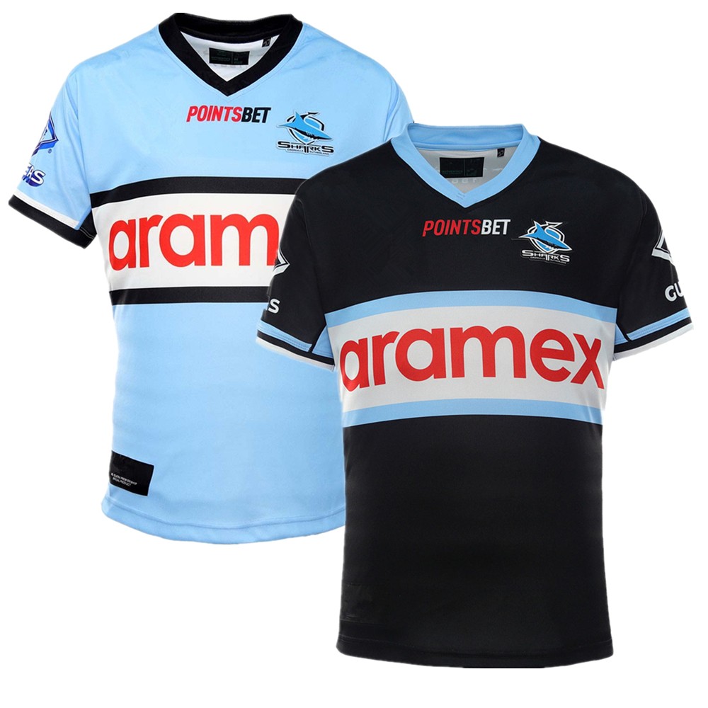 Rugby T-Shirt 2022 Australia CRONULLA SHARKS Home Away Rugby Jersey Retro T-shirt Large Size 5xl