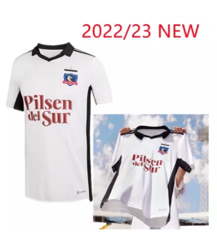 New 2022 soccer jerseys 23 colo colo home and away quality soccer jerseys men's + women's