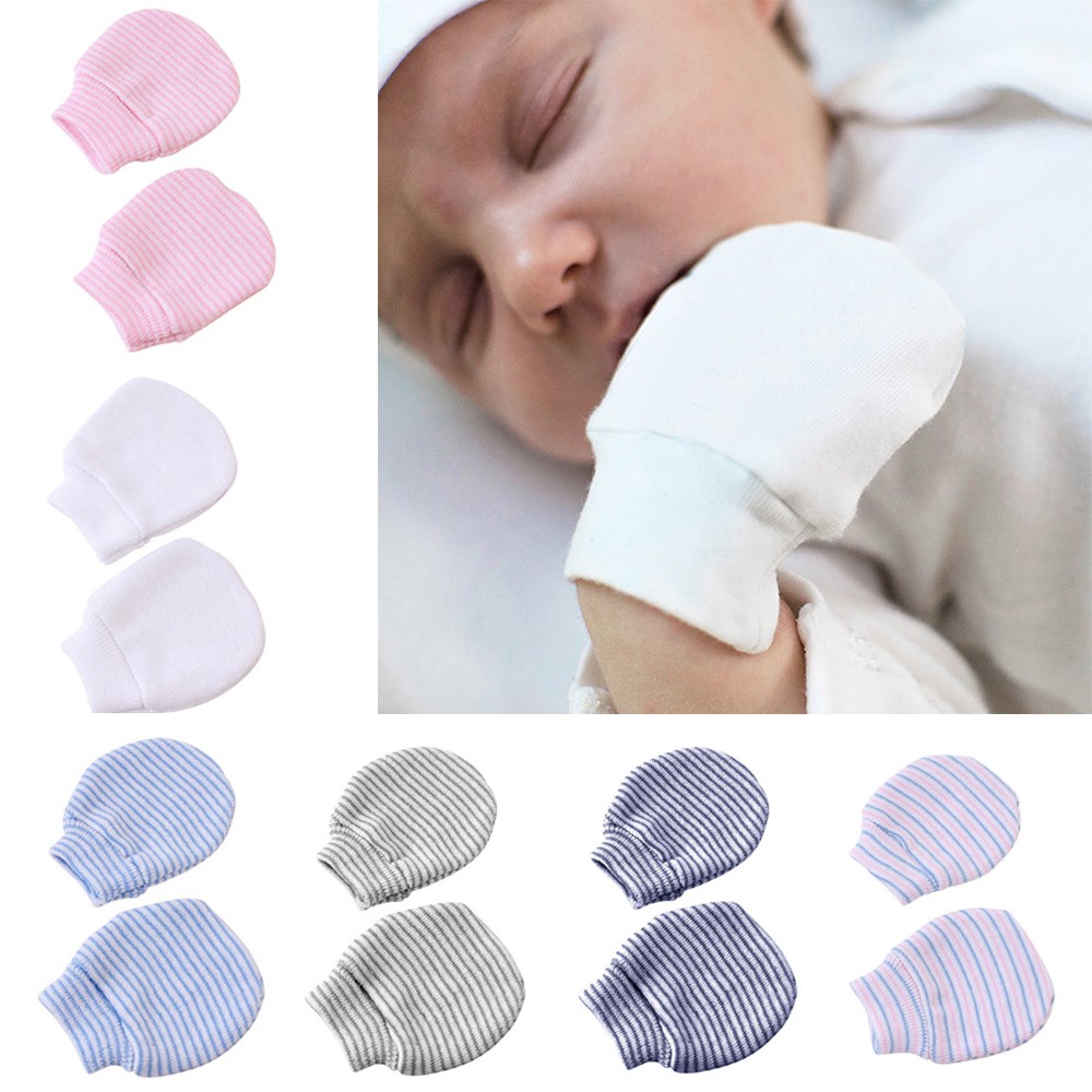 Baby Anti-scratch Gloves Simple Cute Newborn Warm Knitting Mitten Anti-eat Hand Anti-snatch Face Protection Glove Baby Mitten