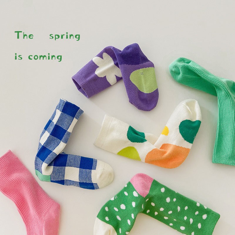 MILANCEL 2022 New Spring Kids Socks Cute Bear Girls Cotton Socks Casual Boys Socks Fashion Children Socks