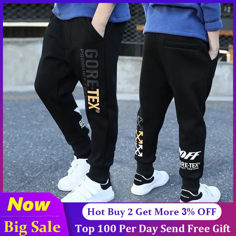 New Retail Selling Cotton Pants Kids Boys Solid Casual Joggers Jogging Enfant Garcon Leisure Children Long Pants 2-13 Y