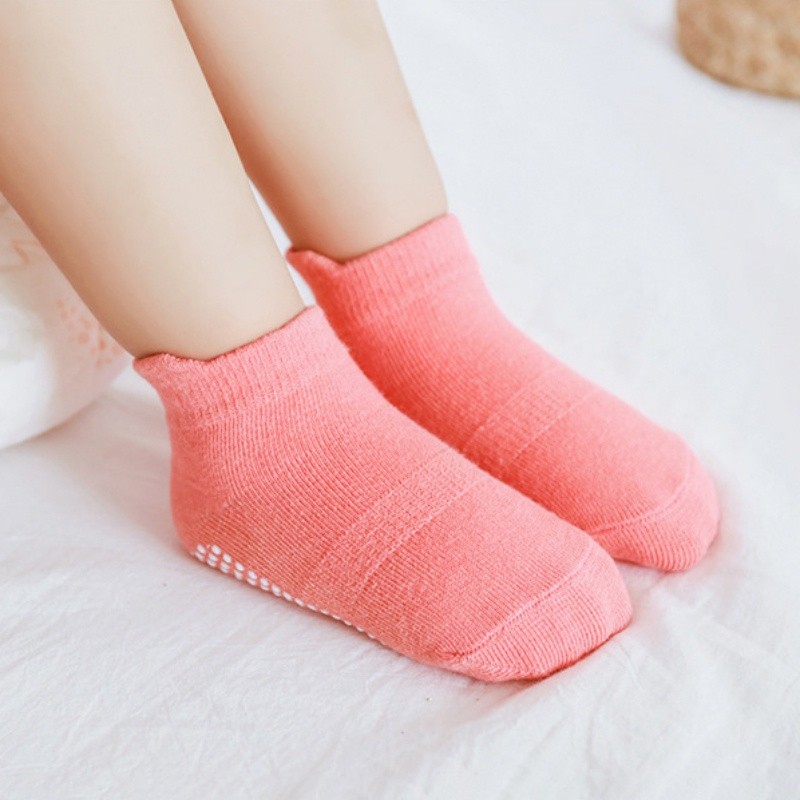 6pairs/lot Non-slip Baby Floor Socks Baby Floor Socks Baby Girls Boys Ankle Socks Non-slip Anti-slip Socks for Baby