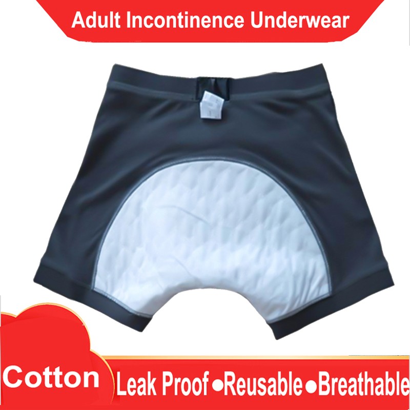 Elderly Men Seamless Boxer Underwear Washable Adult Cloth Diapers Leakproof Reusable Teenagers Non-Washable Cloth Diapers