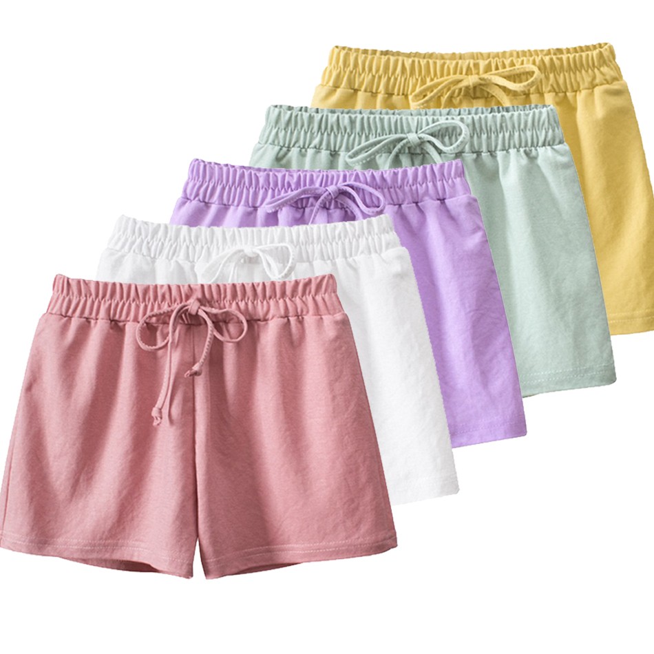 Children Short Pants Sport Fashion Kids Clothes Cotton Beachwear Girl Shorts Fashion Elastic Waist Summer Trunks for 2-10 Years