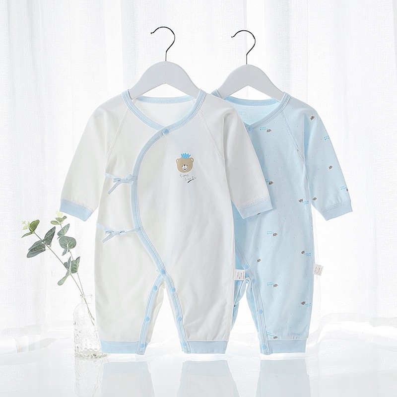 Spring Autumn Newborn Baby Romper Soild Color Baby Clothes Girl Rompers Cotton Jumpsuit Baby Half Sleeve Infant Boys Romper