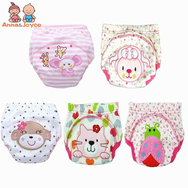 6pcs/lot Baby Training Pants Study Children Diaper Underwear/Infant Learn Panties Newborn 80/90/100