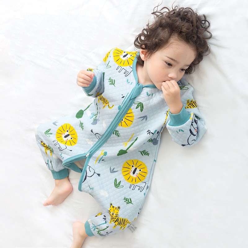 Baby Sleeping Bag Cartoon Infantil Spring Autumn For Cotton Toddler Sleeping Bag Baby Bed Slapzack Soft Kids Pajamas Jumpsuit