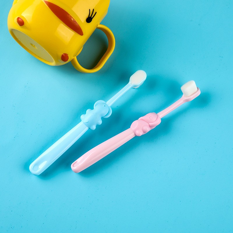 Baby Toothbrush Cute Soft For Kids Cartoon Animals Manual Toothbrush Baby Products Baby Teeth Oral Hygiene Care Toothbrush