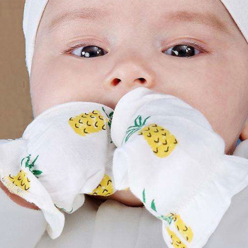 20 Pairs Baby Anti Scratch Soft Cotton Gloves Newborn Face Protection Handguard No Scratch Gloves Infant Bath Supplies