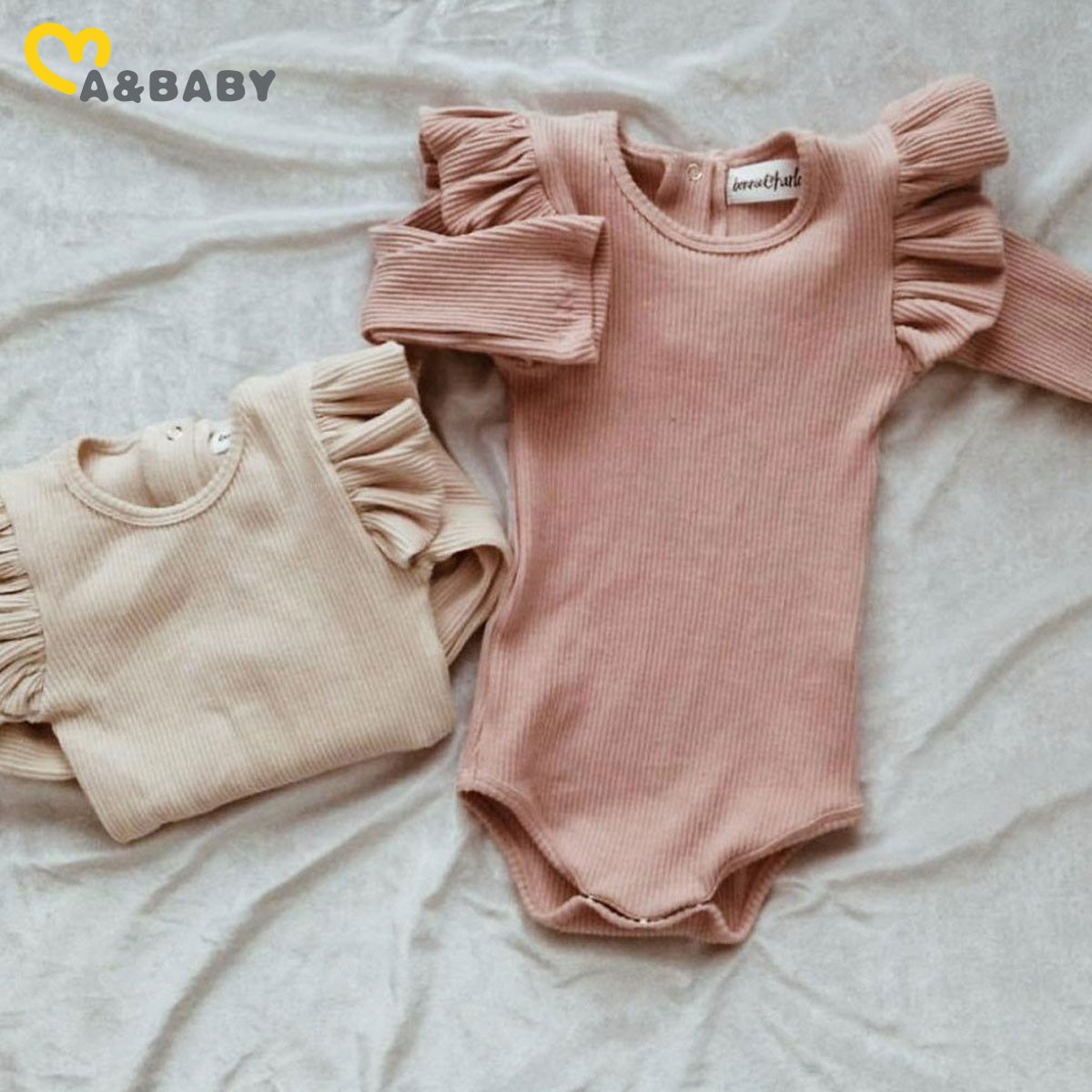 Ma&Baby 0-24M Spring Newborn Infant Baby Girls Knitted Romper Soft Long Sleeve Clothes Jumpsuit Toddler Girl Costumes