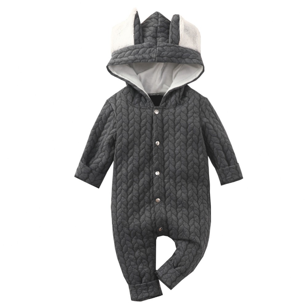 Bobora Baby Clothes Long Sleeve Newborn Baby Clothes Spring Baby Boys Girls Hooded Clothes Size 0-18M