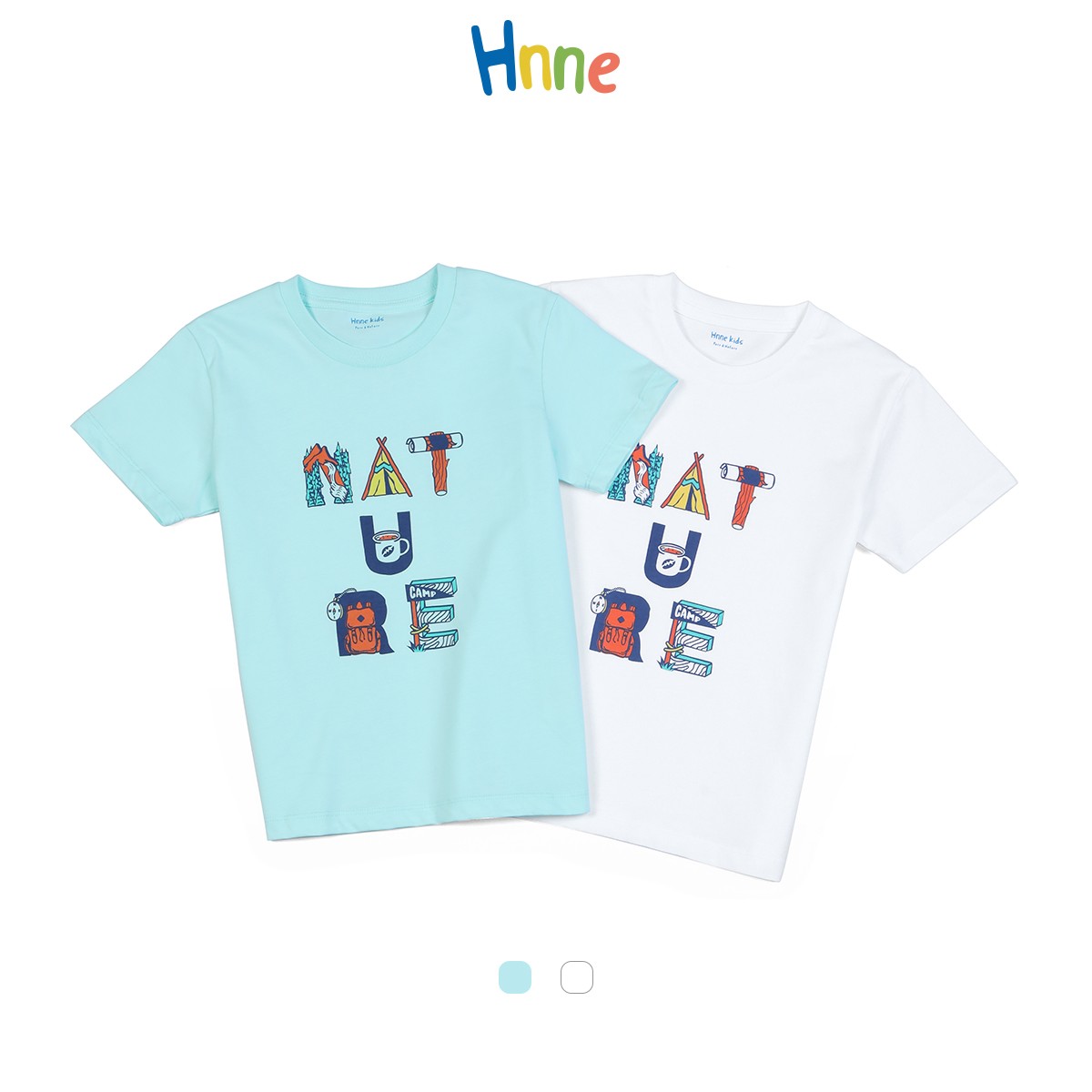 Hnne 2021 Summer New Cartoon Letter Print T-shirt Children 100% Cotton Breathable Kids Tops Unisex Boys Girls Tshirt HK210425