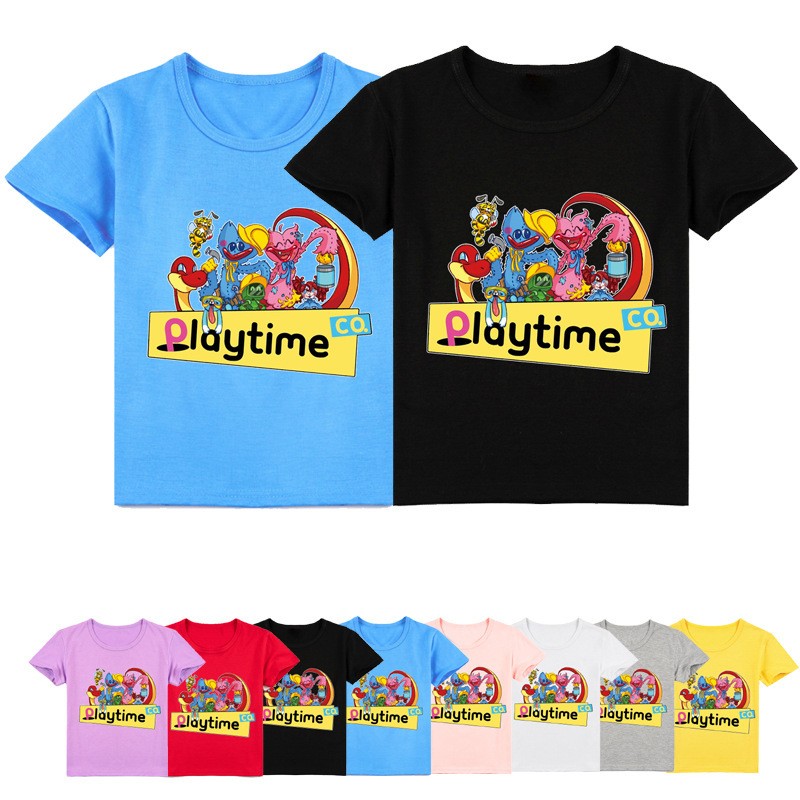 Fashion Poppy Game Play Funny Tshirt Kids Summer Casual T-shirt Girls Burlesque Wugy Boys Clothes Short Sleeve Hip Hop Homme Tee