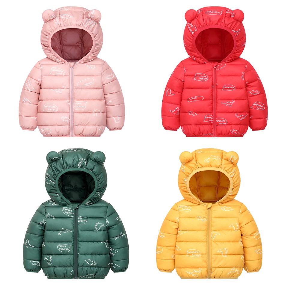 Autumn Winter Baby Boys Clothes Cotton Thick Kids Girls Parkas Parkas Warm Coat Children Costume JYF