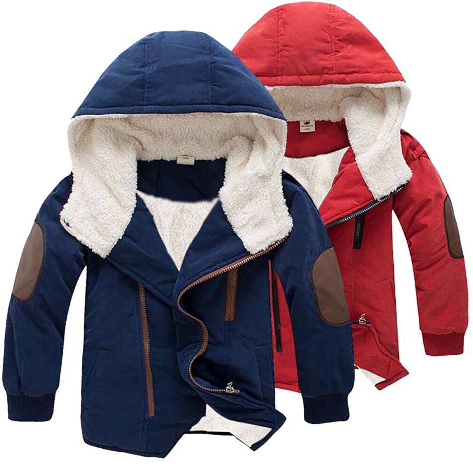 Children Outerwear Sporty Warm Coat Kids Clothes Windproof Thicken Boys Cotton Padded Coats Autumn Winter 3-12T JYF