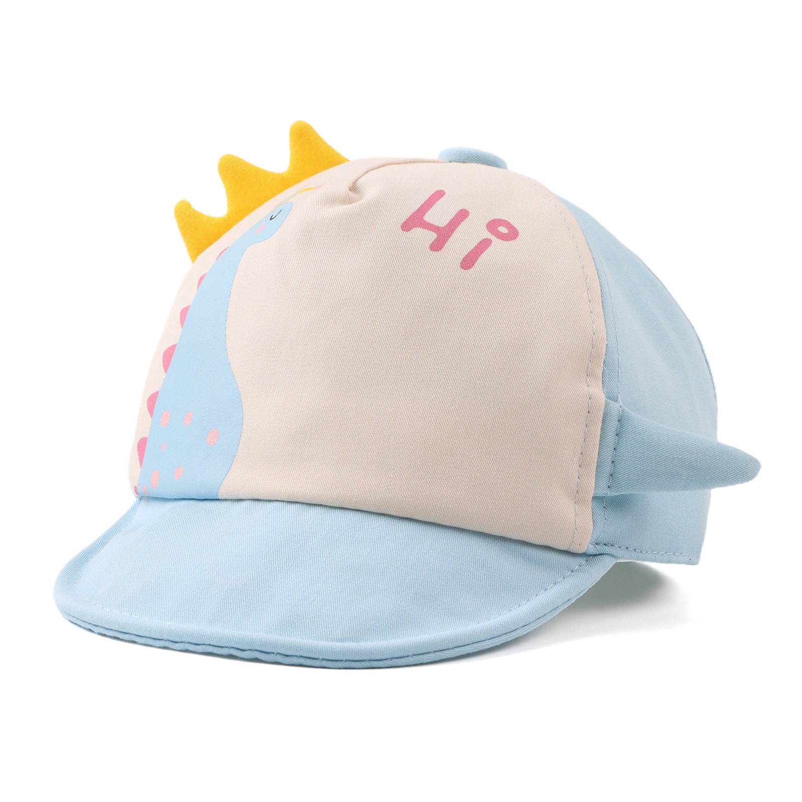 Spring summer new cute infant baseball cap dinosaur crown sun hat boys girls cotton hat