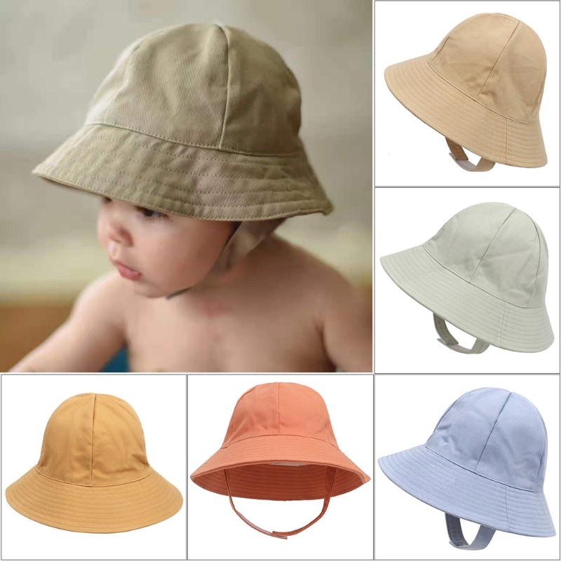 Baby Kids Children Fisherman Wide Brim UV Protection Visor Outdoor Summer Bucket Hat