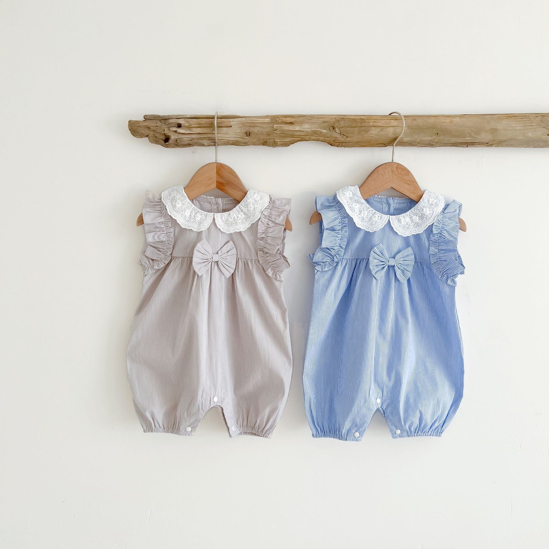 Newborn Sleeveless Baby Girls Rompers Summer Cute Bow Underwear Infant Girls Princess Jumpsuit Toddler Clothes