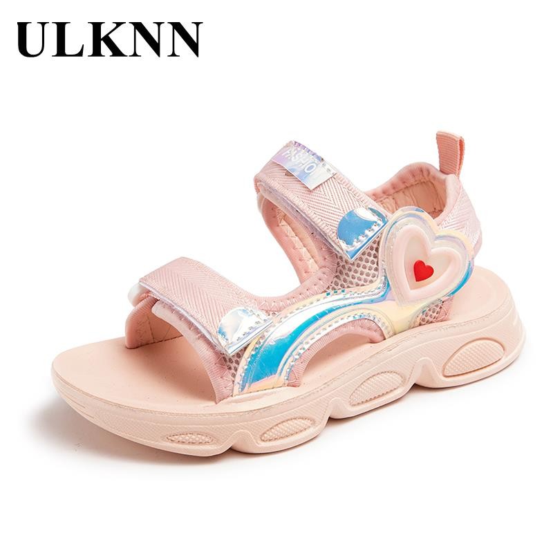 Girl Sandals  Summer Of 2022 New Beach Shoes Kid's Comfortable Breathable Pink Sport Sandals Baby Leisure Children's Sandal