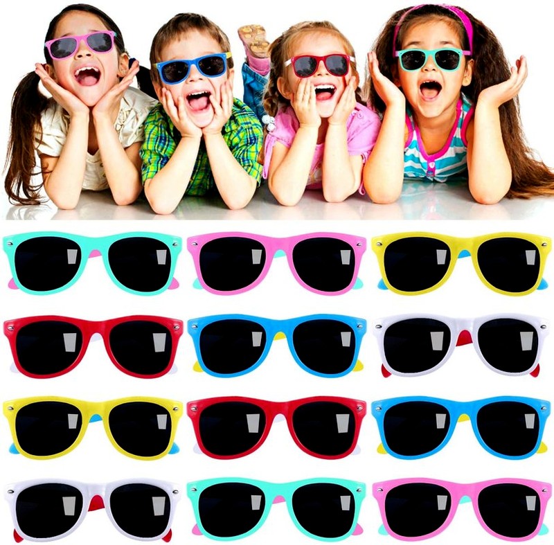 Summer Round Polarized Kids Sunglasses Silicone Flexible Safety Children Sunglasses Fashion Boys Girls Shades Eyewear UV400