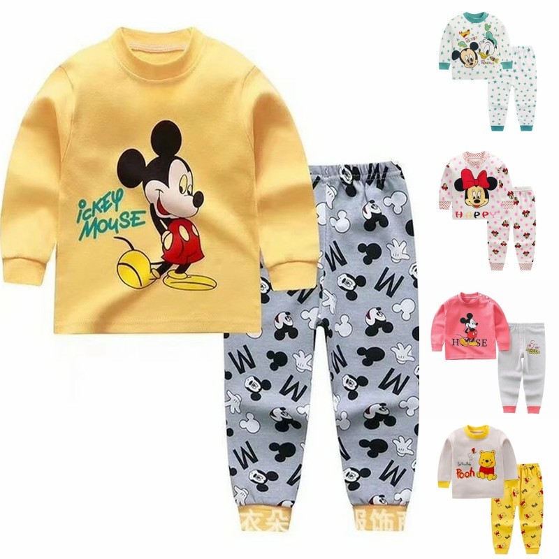 2021 New Winter Baby Clothes Suit Cotton Newborn Baby Boy Girl Clothes 2pcs Toddler Pajamas Unisex Children Clothing Suit 0-2Y