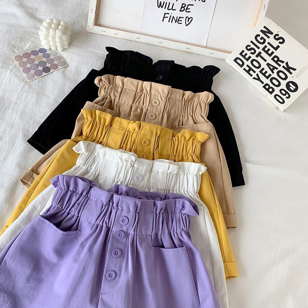 Girl Summer Short Pant Button Teen Girls Solid Shorts Kids Shorts For Girls Fashion Kids Clothes Teenager Casual Clothes