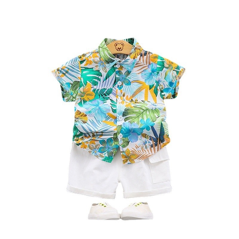 New Summer Baby Clothes Children Boys Girls Casual Shirt Pants 2 Pieces/Set Toddler Fashion Costume Infant Clothes Kids Tracksuits