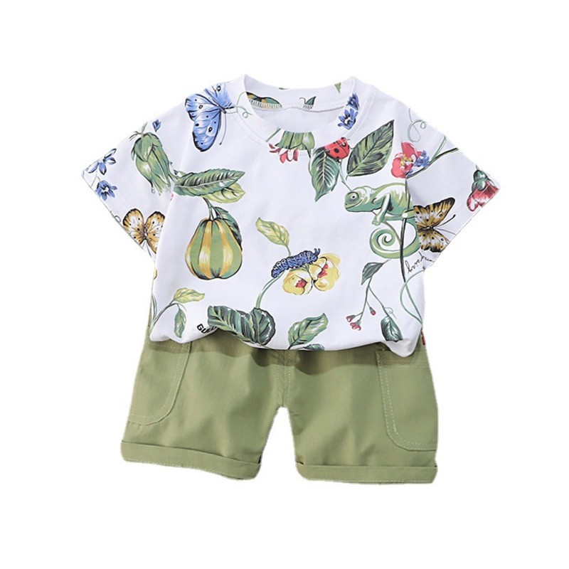 New summer baby clothes suit children boys girls fashion cotton T-shirt shorts 2pcs/sets baby casual outfit kids tracksuits